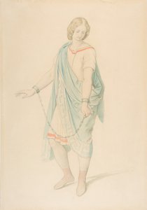 De sopraan Karoline Hetzenecker in de rol van Sesto in La Clemenza di Tito, ca. 1848