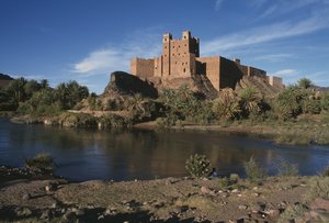Uitzicht op een ksar, Dra-vallei