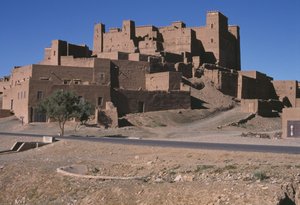Uitzicht op een ksar, Dra-vallei