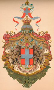 Wapen van het Koninkrijk Italië door Morris and Co Ltd Whitehead