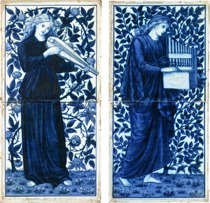 Een set van vier William Morris Co, ca. 1900