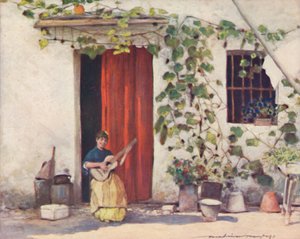 Een Binnenplaats, Sevilla, 1903 door Mortimer L Menpes