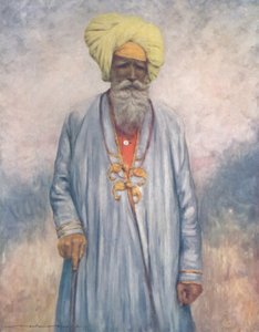 Een bediende van de Maharaja van Cutch, 1903 door Mortimer L Menpes