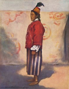 Een soldaat van de Maharaja van Sikkim door Mortimer L Menpes
