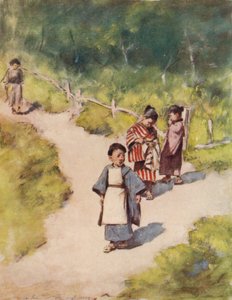 Een zonnige wandeling, ca. 1887, 1901 door Mortimer L Menpes
