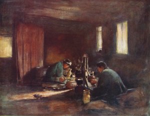 Bronzenwerkers, ca. 1887, 1901 door Mortimer L Menpes
