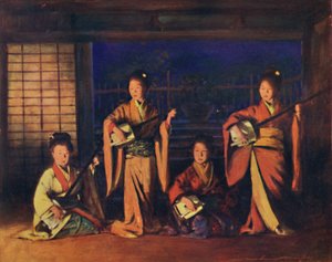 Geisha Meisjes door Mortimer L Menpes