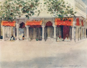 Een Bara Durri in Delhi, 1905 door Mortimer Ludington Menpes