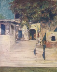 Een Beroemde Bron, Delhi, 1905 door Mortimer Ludington Menpes