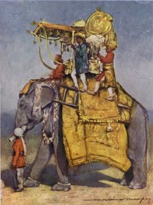 Een Staat Olifant in al zijn Versieringen