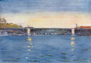 Middag aan de Seine door Mortimer Ludington Menpes