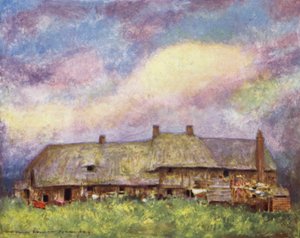 Cottages, Dorchester door Mortimer Ludington Menpes