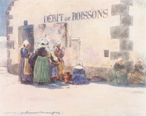 Drankverkoop door Mortimer Ludington Menpes
