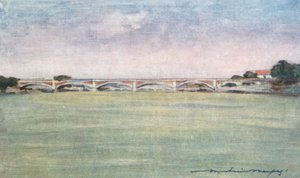 Vroege ochtend aan de Seine door Mortimer Ludington Menpes