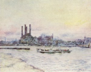 Vanaf Battersea Bridge