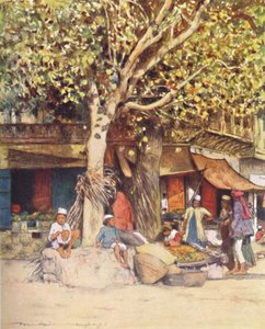 Middag, Delhi, 1905 door Mortimer Ludington Menpes