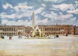 Place De la Concorde door Mortimer Ludington Menpes