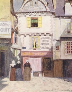 Place Henri Quatre, Vannes door Mortimer Ludington Menpes