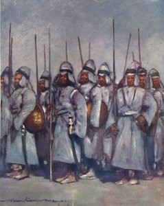 Soldaten van Kishengarh, 1903 door Mortimer Ludington Menpes