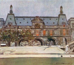 Het Louvre door Mortimer Ludington Menpes