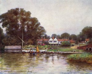 De Rozentuin in Sonning door Mortimer Ludington Menpes