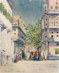 Door de straten van Delhi, 1905