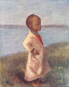 Wereldkinderen: Birmees, Staand in de houding door Mortimer Ludington Menpes