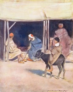 Wereldkinderen: Moors, Middag door Mortimer Ludington Menpes