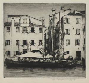 Boten op een Kanaal, Venetiaans Eiland