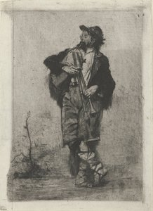 Doedelzakspeler door Mosè di Giosuè Bianchi