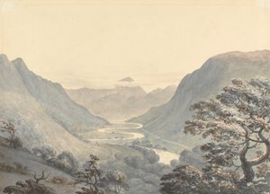 De mooie vallei en de Mowddach-rivier, Merionethshire