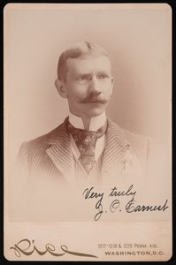Portret van J.P. Earnest door Moses P. Rice