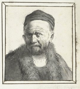 Buste van een man door Moses Ter Borch