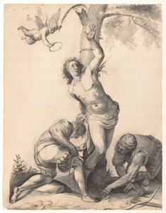 Het martelaarschap van de Heilige Sebastiaan door Moses Ter Borch