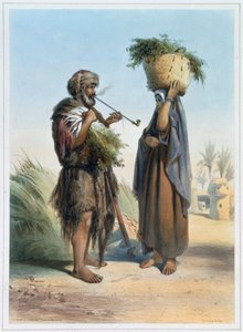Fellah man en vrouw, 1848
