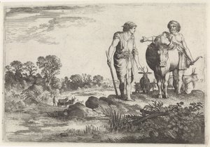 Argus vraagt Mercurius bij hem te blijven Mercurius en Argus (serie titel)