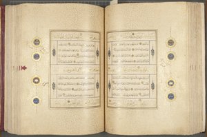 Fol 137 verso 183 recto, Timurid Koran, 1441