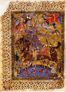 Illustratie uit Kitab al-aghani Boek der Liederen door Muhammad ibn Abi Talib al Badri