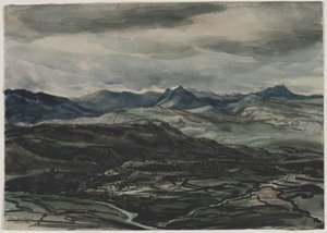Stormweer, Ronda, Spanje door Muirhead Bone
