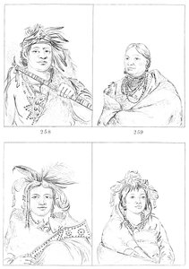 Menominees, 1841 door Myers and Co
