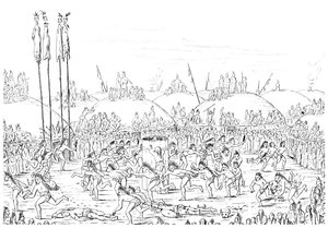 Religieuze ceremonie, Mandan-dorp