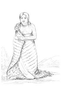 De Zuivere Bron, vrouw van de opperhoofd van de Ponca-stam, 1841