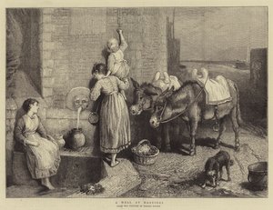 Een put in Hastings door Myles Birket Foster