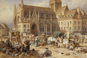 Bij Gervaise, Falaise: marktdag