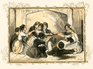 Kerstsporten door Myles Birket Foster