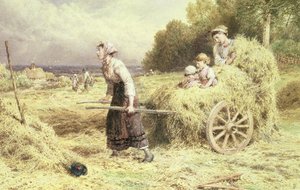 Hooitijd, c.1860 door Myles Birket Foster