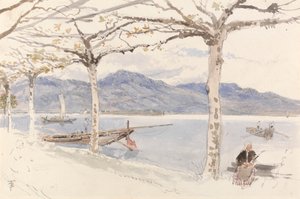 Lago Maggiore, Italië door Myles Birket Foster