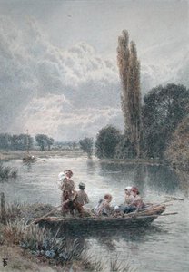 De Veerboot door Myles Birket Foster