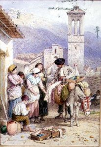 De marskramer door Myles Birket Foster