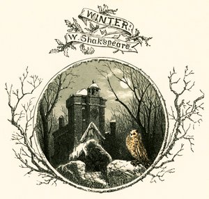 Winter door William Shakespeare door Myles Birket Foster